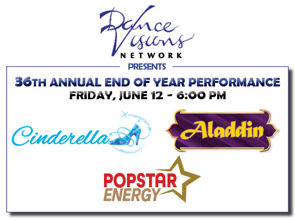 Dance Visions 36th Annual End of Year Performance: Friday 6pm