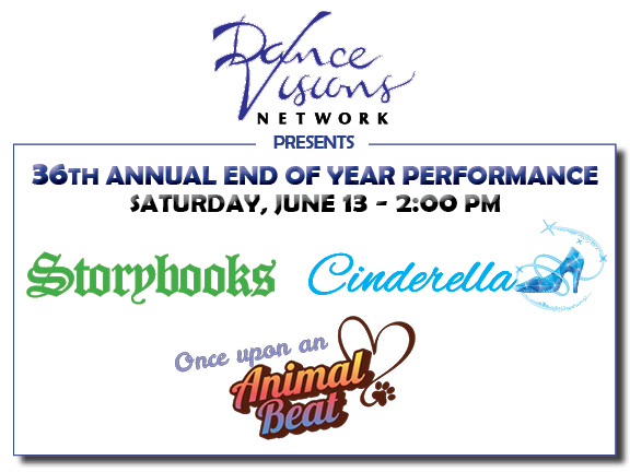 Dance Visions 36th Annual End of Year Performance: Saturday 2pm