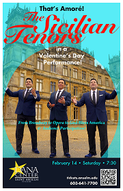 CANCELLED : The Sicilian Tenors- Valentine's Day Concert Performance