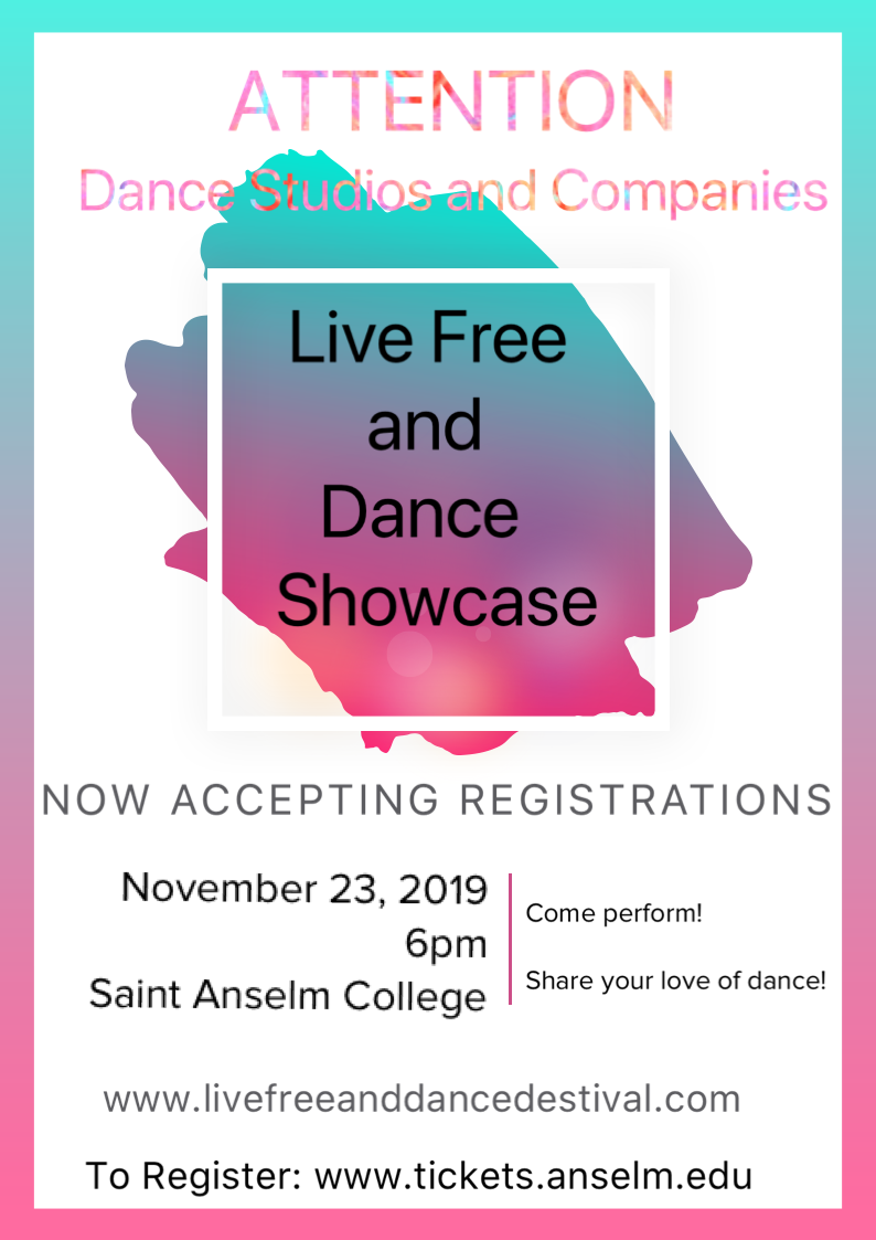 Tickets Registration Live Free And Dance Showcase Dana Center Saint Anselm College 5566